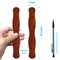 CraftySticks Wavy Wooden Fan Handle Sticks – 8 Inch Birch Wood for Crafts, DIY Fans, and Promotional Use, Natural